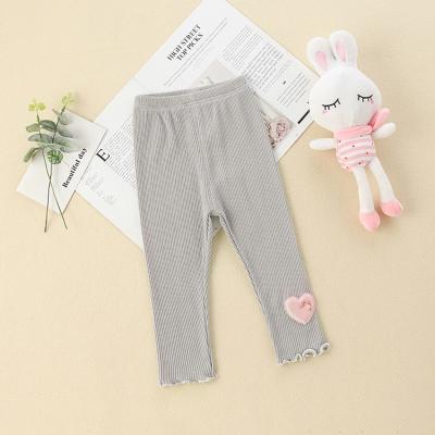 China Original Boutique Design Children's Trousers Kids Girl Pants Viable For Autumn Winter for sale