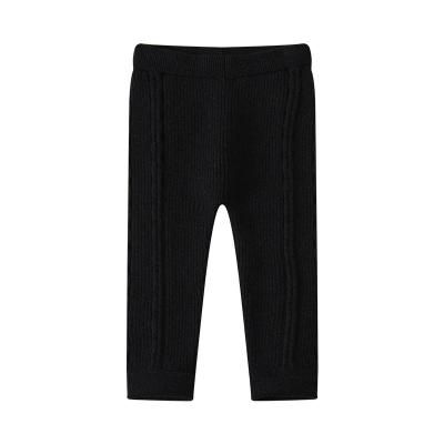 China 2022 Breathable New Style Baby Pants Spring Autumn Winter Girls Leggings Solid Color Full Length Knitted Unisex Baby Leggings for sale