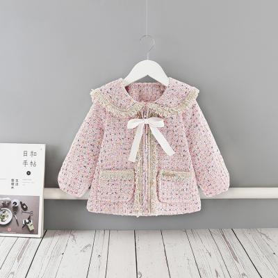 China Baby's latest anti-shrink clothes outwear babies' tweed coat winter coat for sale