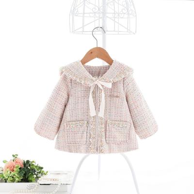 China Colorful Shawl Anti-Shrink Collar Clothes Baby Boutique Cloth Zipper Baby Winter Coat for sale