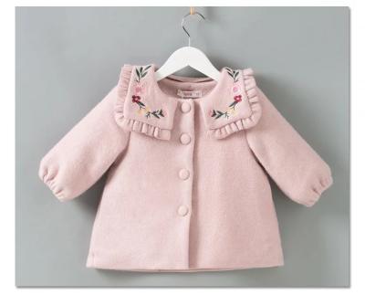 China Lovely Winter Breathable Warm Embroidery Children's Wholesale Coat Baby Clothes for sale