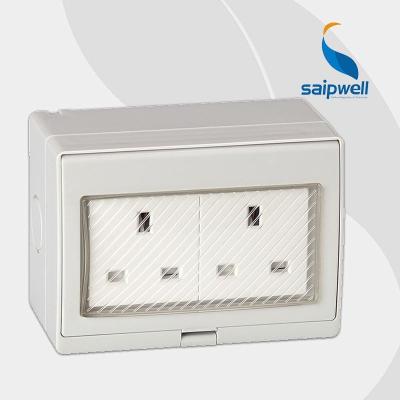 China Residential / General Purpose Outdoor Wall Socket BS Type British Standard Waterproof Application Socket Box for sale