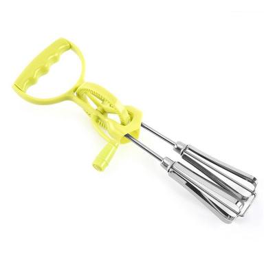 China Factory Direct Baking Tool Egg Mixer Egg Mixer Stainless Steel Rotating Cream Beater for sale