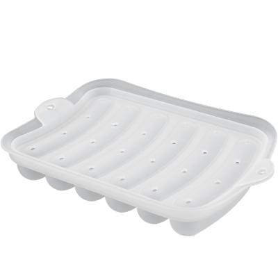 China Disposable Hot Selling Amazon Approved BPA Free Silicone Hot Dog Mold Ice Cube Mold Sausage Bread Baking Tools for sale