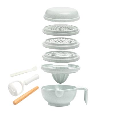 China Mini Plastic Baby Food Maker Blender P.P. Multifunctional Grinding Serving Bowl for sale