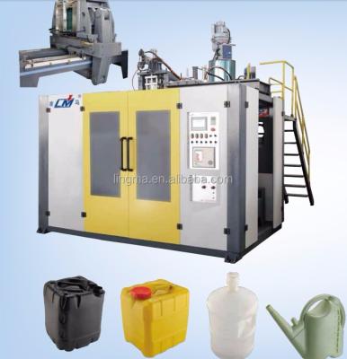 China Put 12 liter automatic pe jerrycan extrusion plastic blow molding / plastic bottle blower for sale