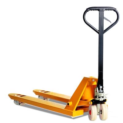 China Hotels 2.5 Ton Hand Manual High Lift Pallet Truck 6 Units In 1 Pallet Manual Pallet Truck for sale