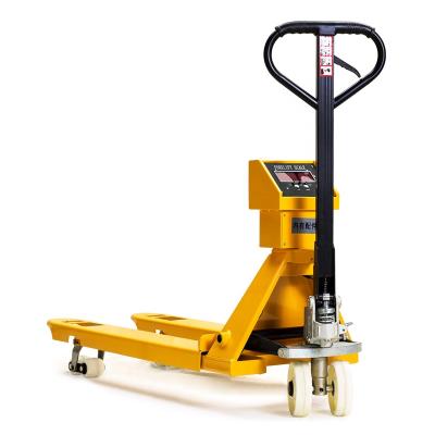 China 3ton scale weight pallet truck hand pallet truck with 2ton 3ton scale for sale