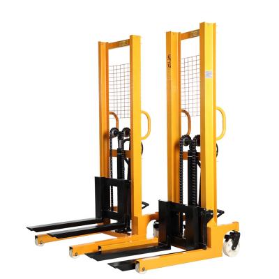 China Convenience Easy Self Operation Safety Forklift Loading Stacker Trucks Hydraulic 1ton 2Ton 3ton Pallet Stacker Lifter for sale