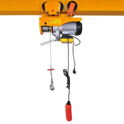 China Construction site lifter crane lift machine tool electric wire rope winch 200KG 300kg 500KG 12m for sale