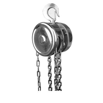 China Hotels Stainless Steel Chain Block 3/6/9/12 Customization Construction Hoist for sale