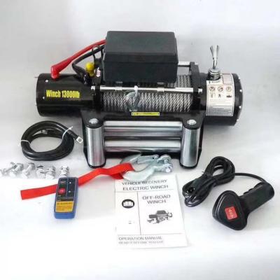 China CE Approved Mini Electric Capstan Winch Offroad ATV/UTV 12000lbs 24V 4x4 Truck for sale