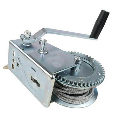 China CRANES 1800LBS 2600LBS 3000LBS Portable Hand Manual Boat Winch Galvanized Stainless Steel Winch for sale