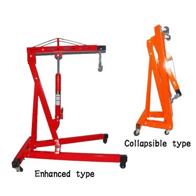 China Other 2000kg Folding Hydraulic Small Car Lifting Portable Crane for sale