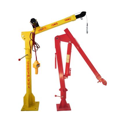 China TRUCK CRANE Car Electromechanical Capstan Outdoor 3ton small lift crane for sale