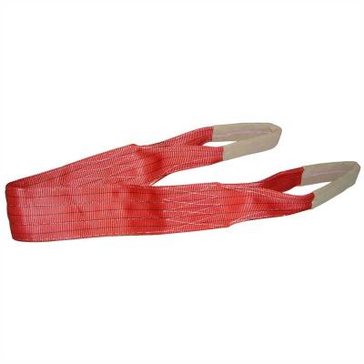 China Polyester 2 Ply Flat Polyester Woven Webbing Sling Double Ply Webbing Sling for sale