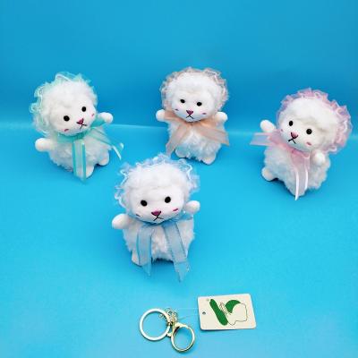 China Colorful Cute Hedgehog Small Key Chain Plush Toy Cotton Pendant Q Series Children's Bag Pendant Doll Machine for sale