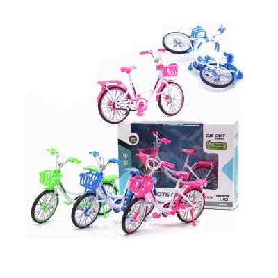 China Wholesale Hot sale 1:10 alloy bicycle household boy toy gift foldable cute decoration simulation model bicycle model for sale