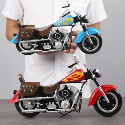 China China retro small sheep scooter VESPA scooter simulation model nostalgic home decoration amusements bar metal car model for sale