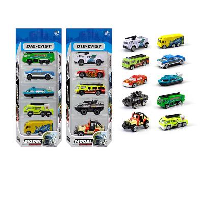 China Hot sale 1:64 alloy cartoon city car children's toy car model ornaments simulation model slide car model boy toys diecast toy vehicles for sale