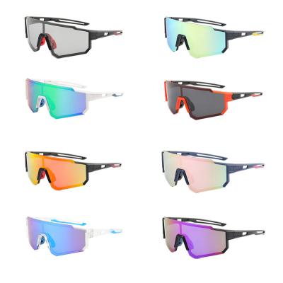 China 2022 Brand Designer Big Rimless Polarized Windproof Cycling Glasses Recycling Sunglasses for sale