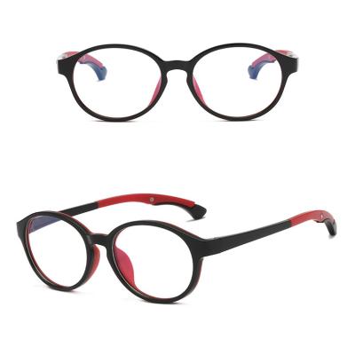 China LEK 2022 Fashion Cute Flexible Flexible Silicone Kids Myopia TR90 Myopia Glass Colorful Blue Light Blocking Glasses for sale