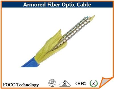 China Underground Armored Fiber Optic Cable Compatible Connector , Fiber Optical Cables for sale