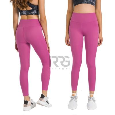 China Breathable 2022 Spring Colors Lulu Fabric Aligned Butter-Smooth Women Leggings Soft And Stretch Fitness And Yoga Wear for sale