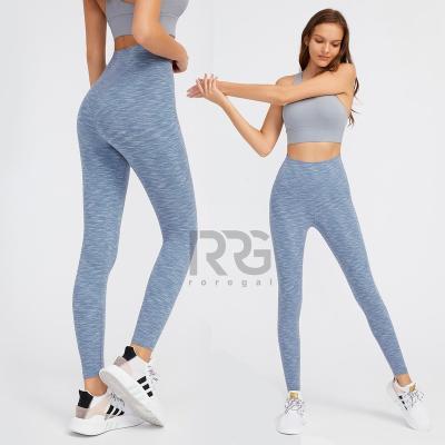 China 2022 Breathable Nylon/Spandex High Waisted Yarn-Dyed Fabric Winter High Lifting Yoga Fitness Leggings Women Leggings for sale