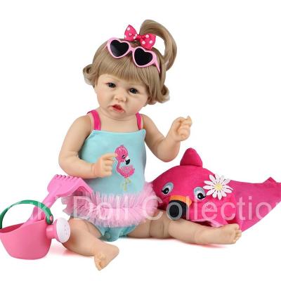 China Soft Toy Original Design Reborn Baby Dolls 22 Inch Newborn Baby Cute Realistic Vinyl Soft Dolls - Doll Toys New 2021 Wholesale for sale