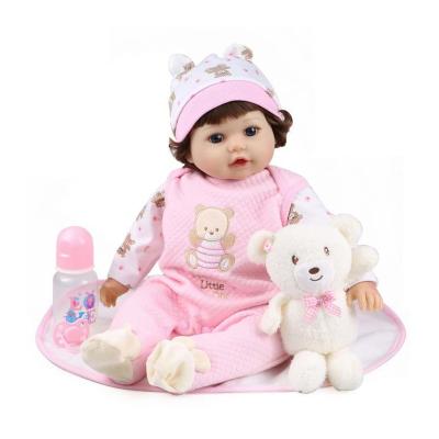 China Toy Original Design Soft 18 Inch Realistic Reborn Baby - Doll With Bunny Toy And Accessories For Kids for sale