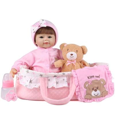 China Handmade Soft Toy 2022 Custom Body New Vinyl+cloth 18 Inch Silicone Rebirth Doll for sale