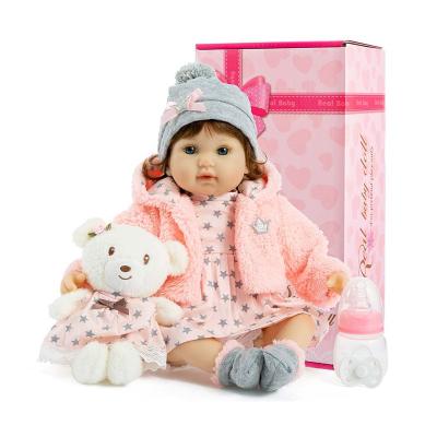 China 2022 Lovely Soft Toy Custom 18 Inch Cute Babies Plastics Toys Reborn Silicone Baby - Doll for sale