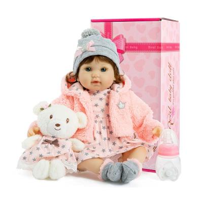 China Reborn Doll Silicone Toy New Style Soft Silicone Reborn Doll For Girls Baby Girls Toy Fashion Toddler Reborn Doll Silicone for sale