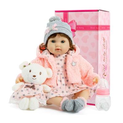 China Soft Toy 18 Inch Sale Full Silicone Sale Vinyl+cloth Body Stuffed Reborn Baby Dolls for sale