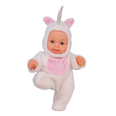 China Mini Reborn Baby Doll Full Body 9inch Plastic Vinyl Baby Doll Small - Doll With Animal Costume For Christmas Gift for sale