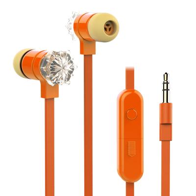 China hot selling In-ear in ear wired earphone noise canceling glow led wired earphones earphone for sale