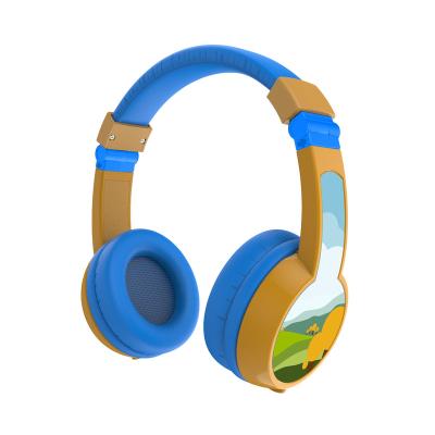 China Cute Headband Small Size Kids Wired Headsets For Kids With Custom Stickers for sale