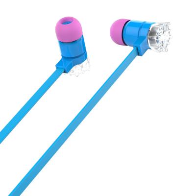 China Factory Direct Fancy Unique Portable Light In-Ear Glowing Stereo Cell Phone Silicon Eartip Wire Earphone 3.5mm for sale