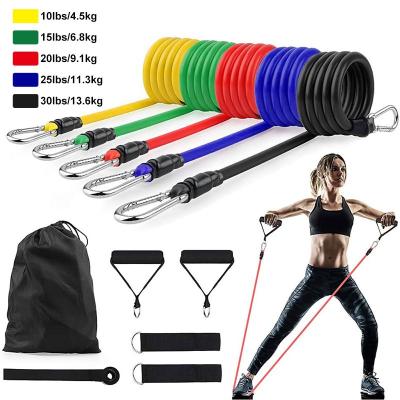 China 19*12*10CM Multifunctional Elasticity Upper Arm Back Muscle Set Custom Workout Exercise Resistance Loop Bands for sale