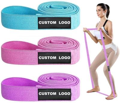 China Wholesale Fitness Exercise Cloth Hip Circle Deep Squat Resistance Bands Set Long Cloth Band For Workout Pull Up Aid for sale