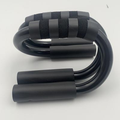 China Home Exercise Customized Logo Metal Non Slip Solid Steel Handles Metal Push Up Bar Lift Up Bars for sale