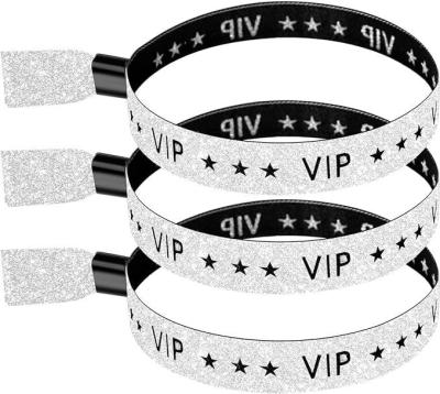 China Convenient and Safe RFID Polyester/Ribbon Wristband for Concert Party Festival Events for sale