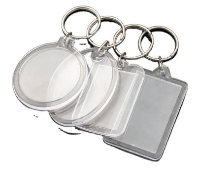 China Acrylic and Metal Keyring for Studio Photo Number Card Deposit Card Bag Pendant 20pcs for sale