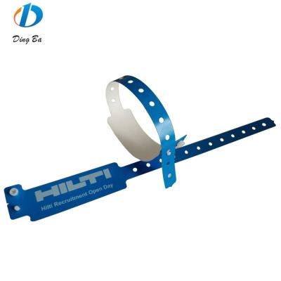 China Ticket Identification Tape Wristband Waterproof Plastic ID Bracelet for Less Than 1 for sale