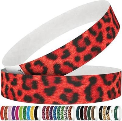 China Printable Wristband Shipping by air DAP Waterproof Paper Bracelets for Events and Parties for sale