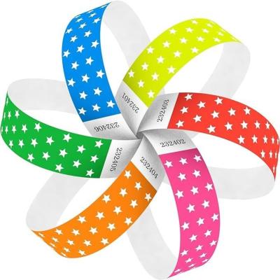 China Pulseras Tyvek en naranja 100 Pcs para Eventos Logotipo OEM Personalizado en venta