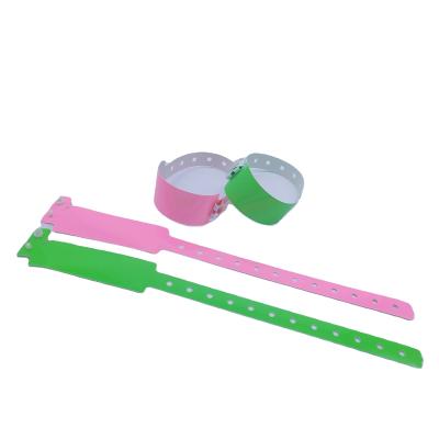 China Waterproof Soft Glowing Neon Luminescent PVC Vinyl Bracelet Wristbands for Night Club for sale