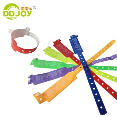 China Other Material Wide Shape Festival Sublimation Plastic Pulsera Unisex PVC Wristband for sale