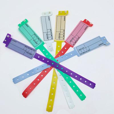 China 170*18mm Child Size Writable Wrist Bands for Hospital/Clinic Usage Convenient One Time for sale